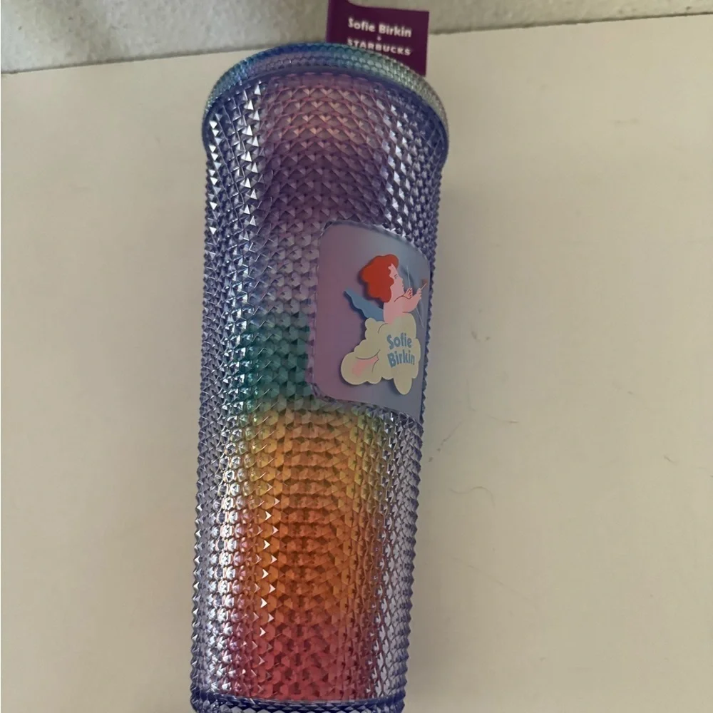 STARBUCKS + Sofie Birkin Rainbow Pride Bling Studded Venti Tumbler